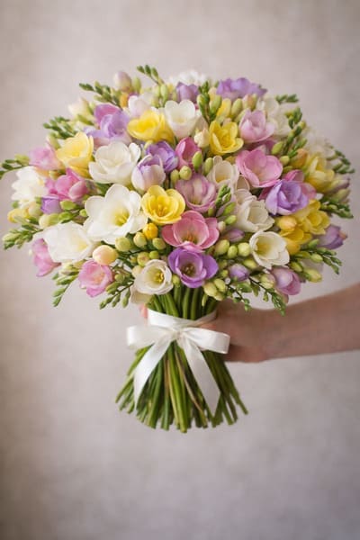 Букеты с фрезией