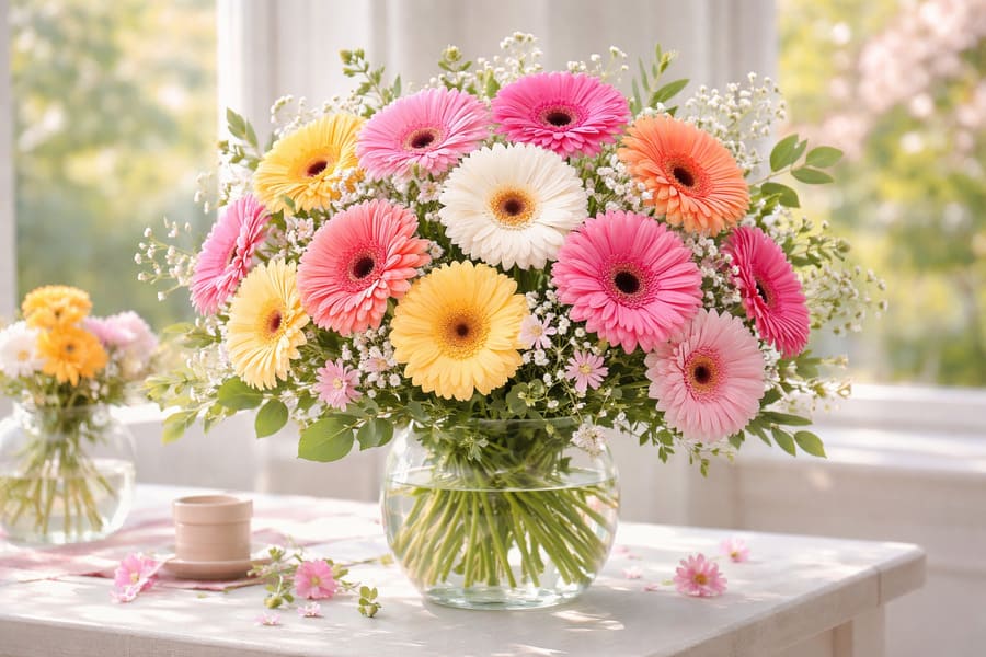 Герберы - яркость и радость