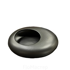 Кашпо Капля черное