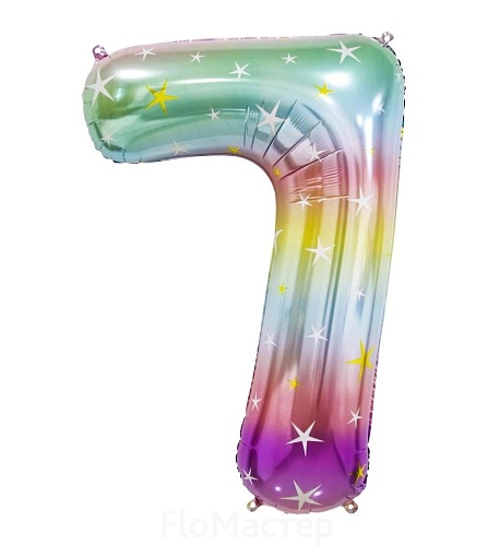 Шар фольгированный цифра