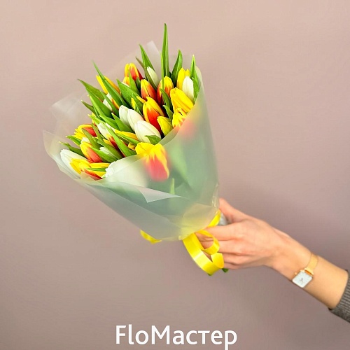 Букет 41 тюльпан Микс