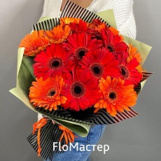 Букет 15 гербер Bright