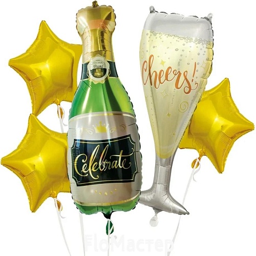 Набор из 5 фольгированных шаров