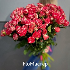 Букет 21 кустовая роза Fireworks