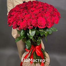 Букет 101 роза Эквадор Freedom (Фридом)