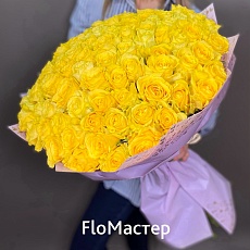 Букет 101 роза Golden Tower