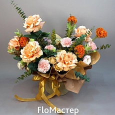 Сборная корзина «Персиковый рассвет»