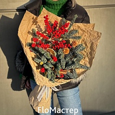 Букет из еловых веточек-3