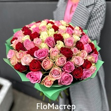 Букет 101 роза микс