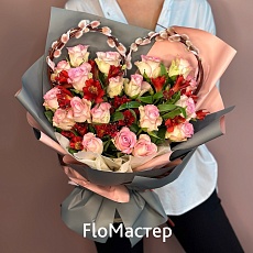 Сборный букет сердце Forever