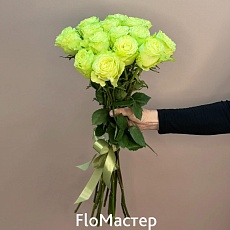 Букет 15 роз Эквадор Lemonad