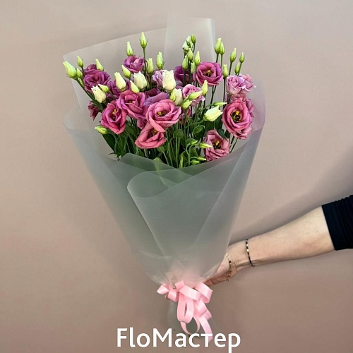 Букет 7 розовых эустом