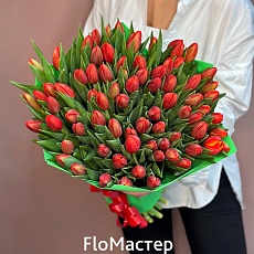 Букет 101 тюльпан Red