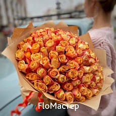 Букет 101 роза Pebbles