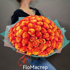 Букет 101 роза Espana