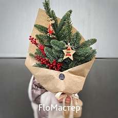 Букет из еловых веточек-2
