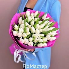 Букет 51 тюльпан White