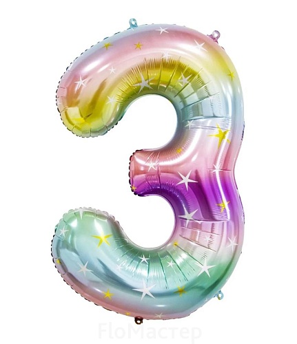 Шар фольгированный цифра