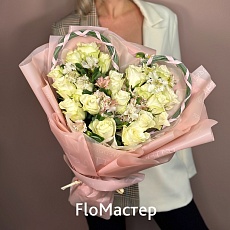 Сборный букет сердце Devotion