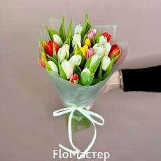 Букет 25 тюльпанов Микс