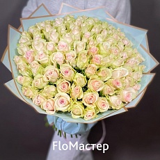 Букет 101 роза Pink Athena