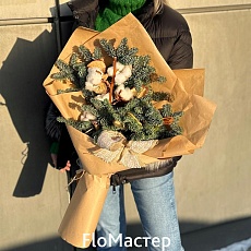 Букет из еловых веточек-4