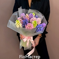 Букет 15 гиацинтов микс Spring