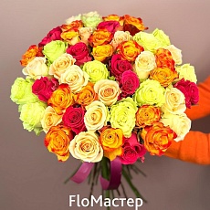 Букет 51 роза Эквадор Микс