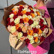 Букет 101 роза микс