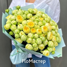 Букет 33 кустовые розы Peony