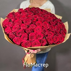 Букет 77 роз Red Naomi