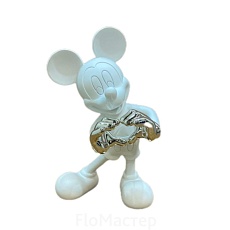Статуэтка Микки белый с сердцем