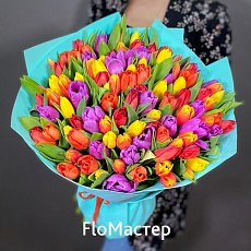 Букет 101 тюльпан Blister