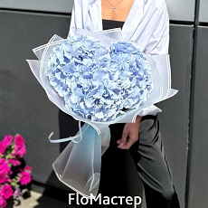 Букет 3 голубые гортензии Verena blue