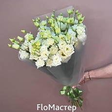 Букет 15 белых эустом 