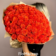 Букет 101 роза Dark wow