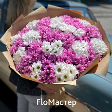 Букет 33 хризантемы микс