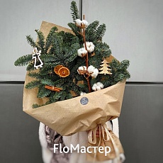 Букет из еловых веточек-1