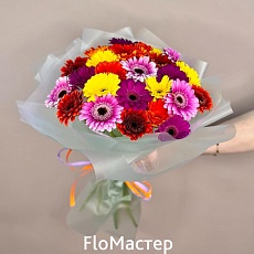 Букет 25 гермини микс