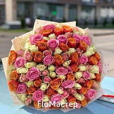 Букет 101 роза Vivid