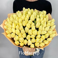 Букет 101 тюльпан Lemon