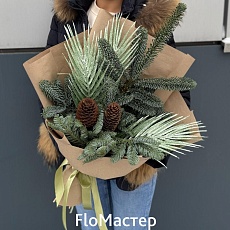 Букет из еловых веточек-7
