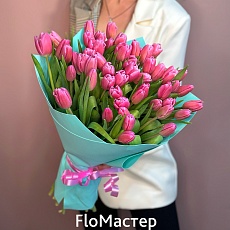 Букет 51 тюльпан Pink
