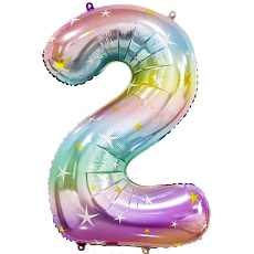 Шар фольгированный цифра