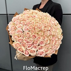 Букет 101 роза Sweet Avalanche