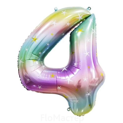 Шар фольгированный цифра