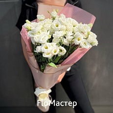 Букет 11 белых эустом Pure white