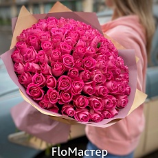 Букет 101 роза Aqua (чайно-гибридная)