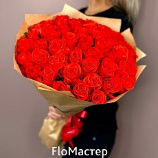 Букет 51 роза Dark wow